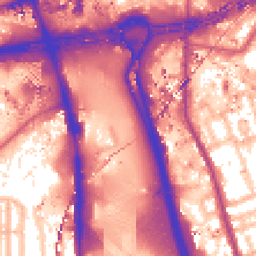 Daytime road noise heatmap for W12 7RF