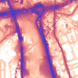 Daytime road noise heatmap for W12 7SR