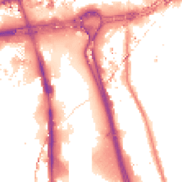 Night-time road noise heatmap for W12 7SS