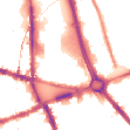 Night-time road noise heatmap for W12 8AG