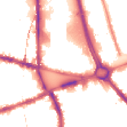 Night-time road noise heatmap for W12 8AJ