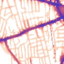 Daytime road noise heatmap for W12 8AU