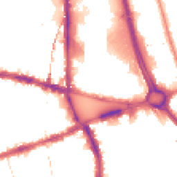 Night-time road noise heatmap for W12 8AW