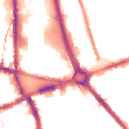 Night-time road noise heatmap for W12 8AY