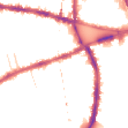 Night-time road noise heatmap for W12 8DA