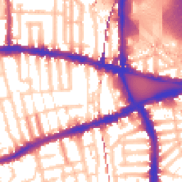 Daytime road noise heatmap for W12 8EE