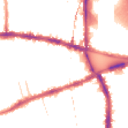 Night-time road noise heatmap for W12 8EE