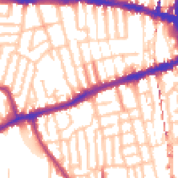 Daytime road noise heatmap for W12 8HJ