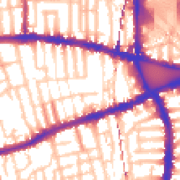 Daytime road noise heatmap for W12 8HP