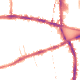 Night-time road noise heatmap for W12 8HP