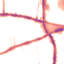 Night-time road noise heatmap for W12 8HR