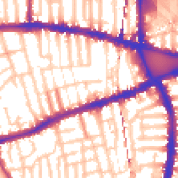 Daytime road noise heatmap for W12 8HX