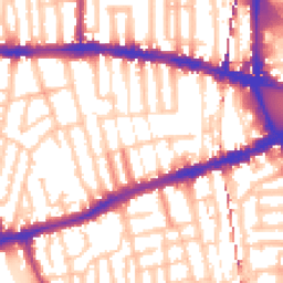 Daytime road noise heatmap for W12 8JB