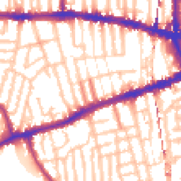Daytime road noise heatmap for W12 8JE