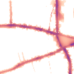 Night-time road noise heatmap for W12 8JJ