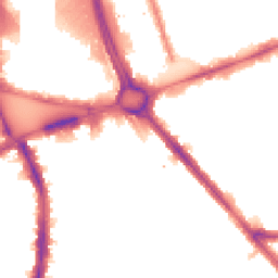 Night-time road noise heatmap for W12 8LE