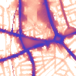 Daytime road noise heatmap for W12 8LR