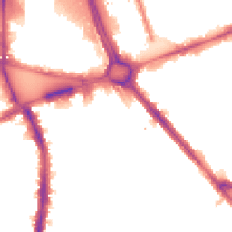 Night-time road noise heatmap for W12 8LW