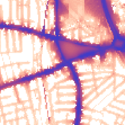 Daytime road noise heatmap for W12 8QD