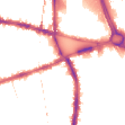 Night-time road noise heatmap for W12 8QJ