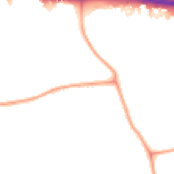 Night-time road noise heatmap for W13 0AA