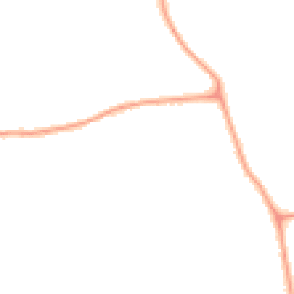 Night-time road noise heatmap for W13 0AQ
