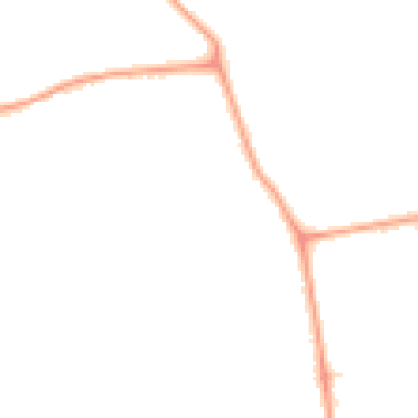 Night-time road noise heatmap for W13 0BH