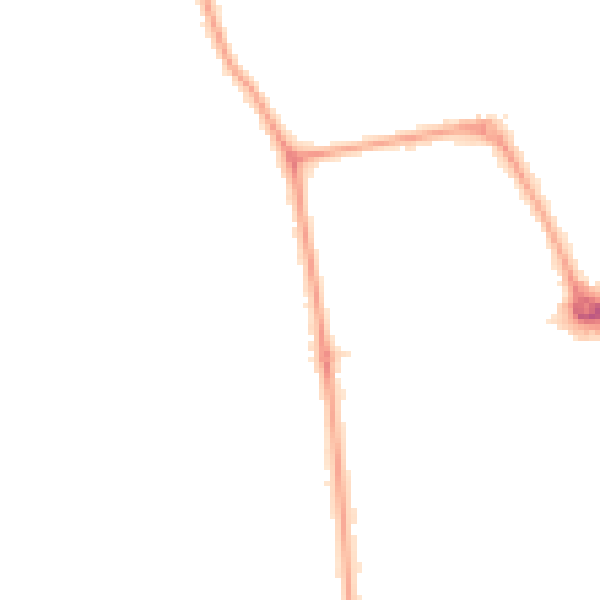 Night-time road noise heatmap for W13 0DA