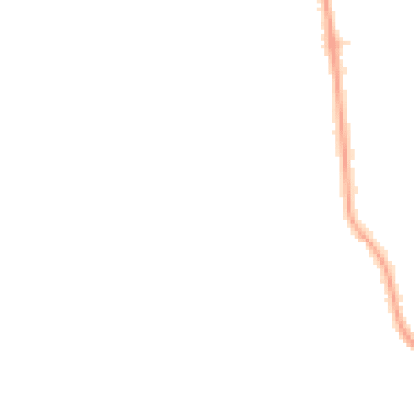 Night-time road noise heatmap for W13 0JG