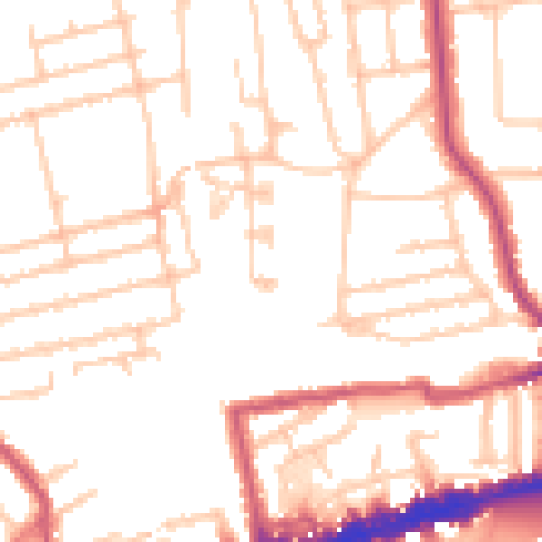 Daytime road noise heatmap for W13 0JS