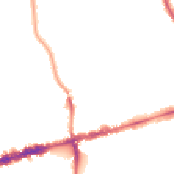 Night-time road noise heatmap for W13 8BN