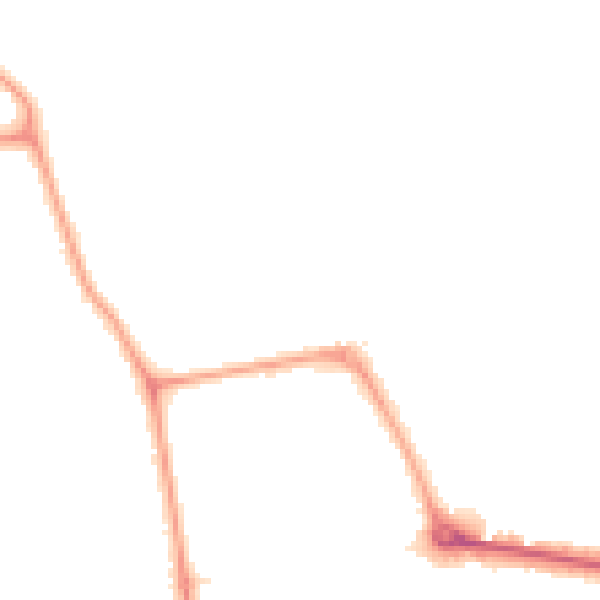 Night-time road noise heatmap for W13 8DF