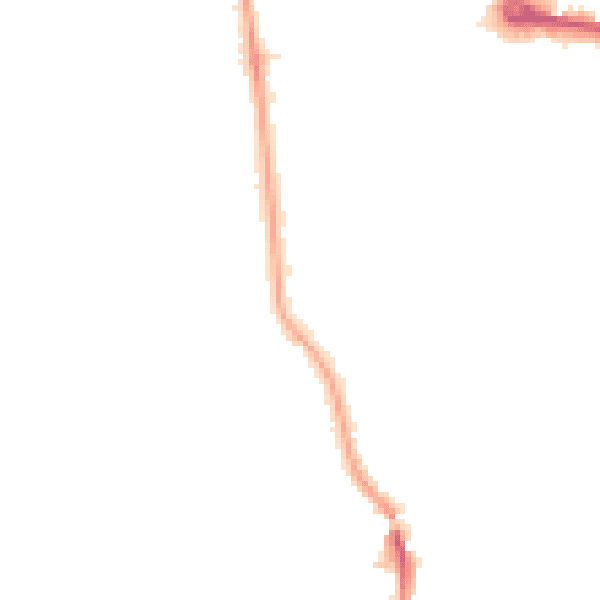 Night-time road noise heatmap for W13 8EP