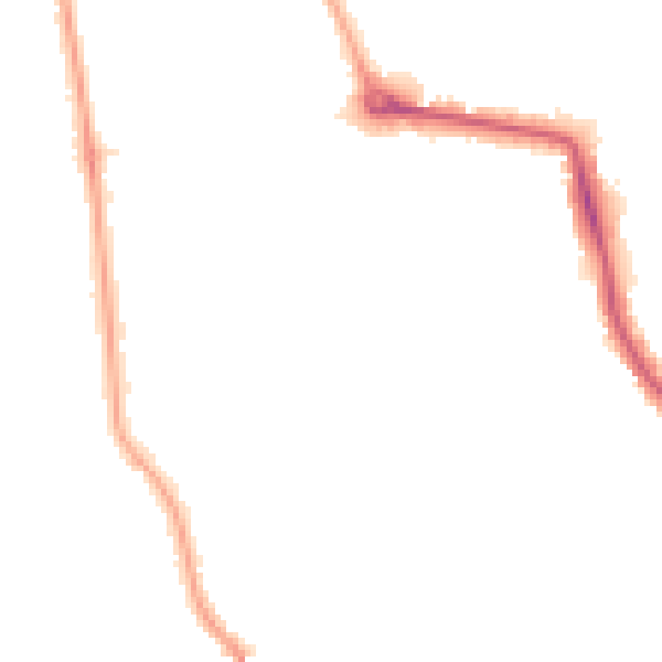 Night-time road noise heatmap for W13 8HG