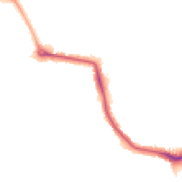 Night-time road noise heatmap for W13 8JE