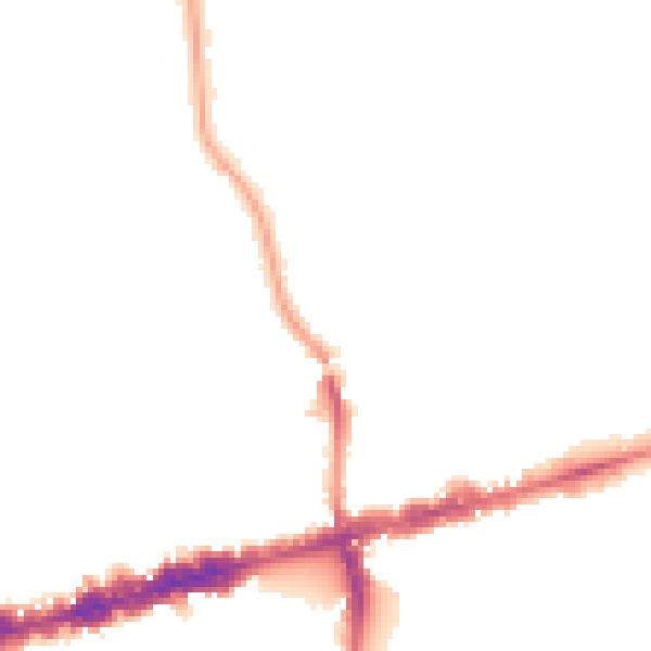 Night-time road noise heatmap for W13 8JP