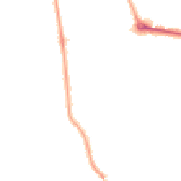 Night-time road noise heatmap for W13 8JZ