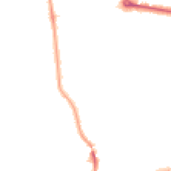 Night-time road noise heatmap for W13 8LG