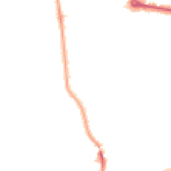 Night-time road noise heatmap for W13 8LQ