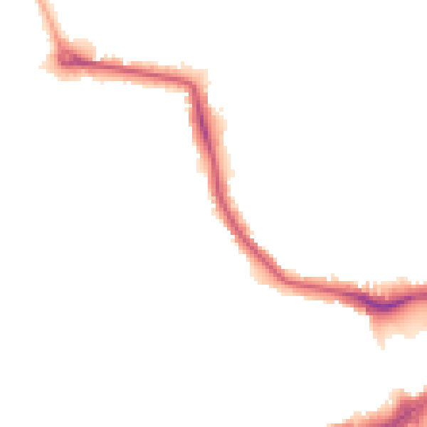 Night-time road noise heatmap for W13 8NA