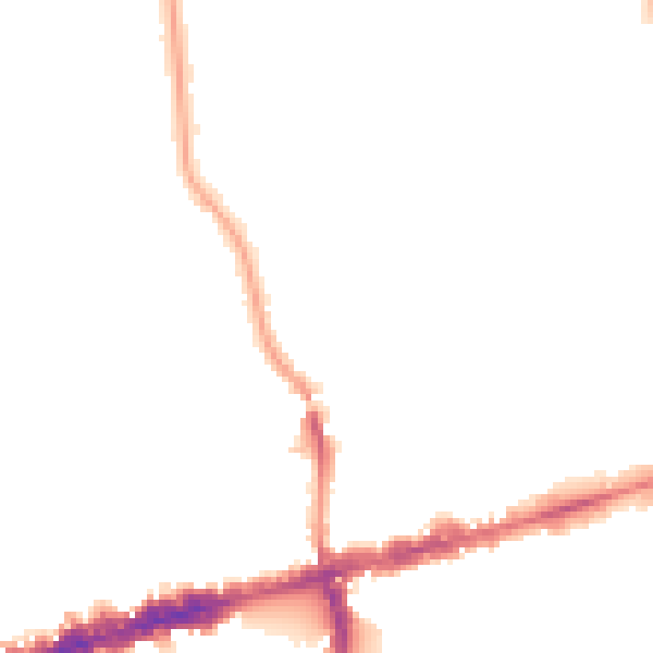 Night-time road noise heatmap for W13 8PH