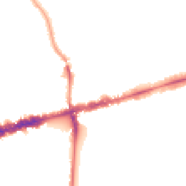 Night-time road noise heatmap for W13 8QN
