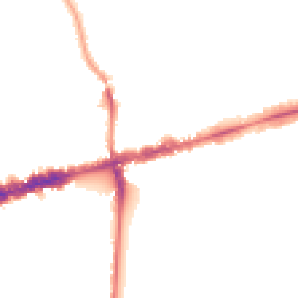 Night-time road noise heatmap for W13 8QS