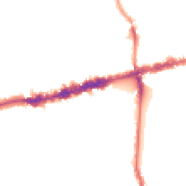 Night-time road noise heatmap for W13 9HH
