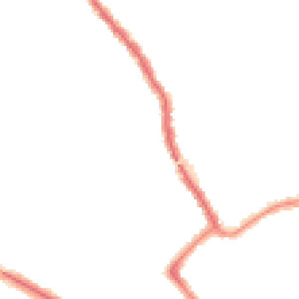 Night-time road noise heatmap for W13 9TF