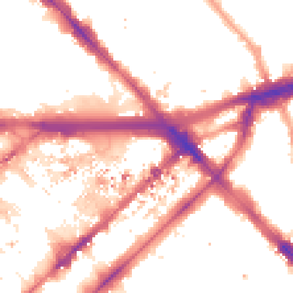 Night-time road noise heatmap for W2 1AJ