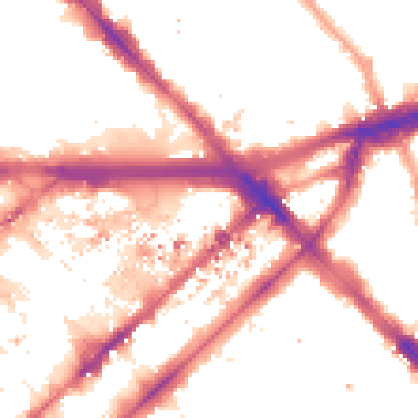 Night-time road noise heatmap for W2 1AP