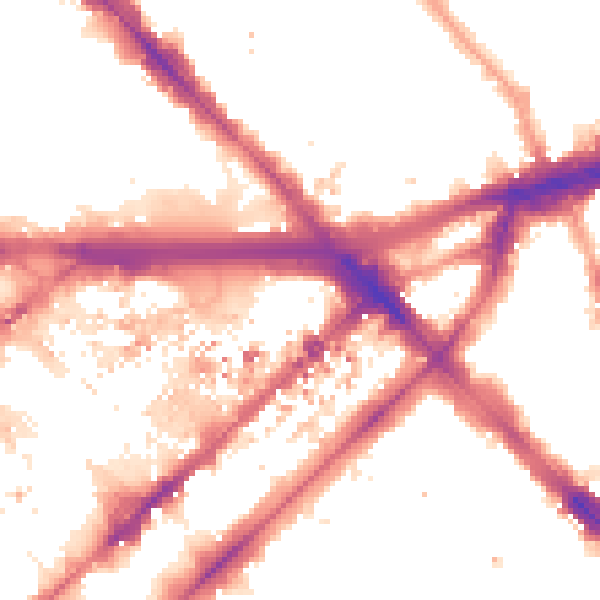 Night-time road noise heatmap for W2 1AQ