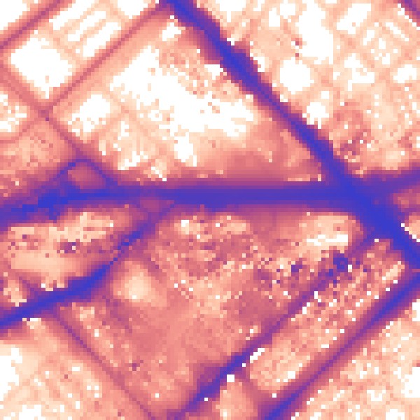 Daytime road noise heatmap for W2 1AR