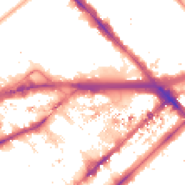 Night-time road noise heatmap for W2 1AR